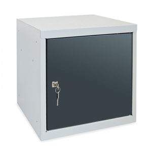 ADB Wertfach mit Zylinderschloss, anthrazit, LxBxH 400x400x400 mm
