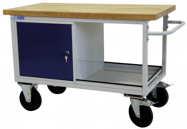 Tischwagen mit 1 Stahlblechschrank ADB