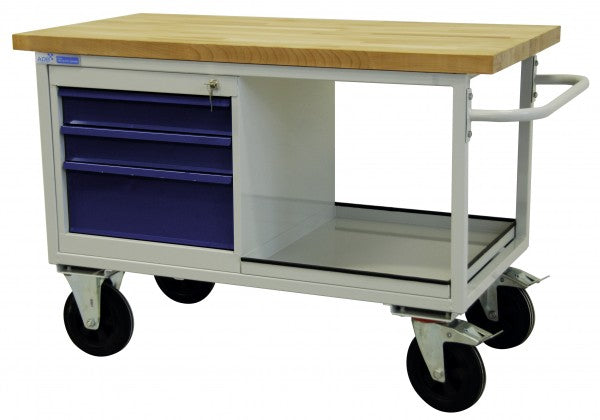 Tischwagen 3 Schubladen + Ablageboden ADB