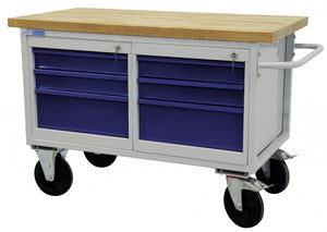 Carrello da banco da lavoro 830x1300x600 mm, 6 cassetti ADB