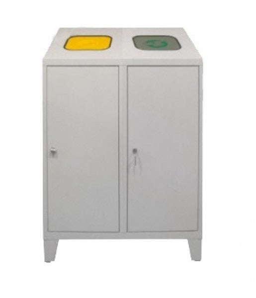Conteneur de recyclage double H=1220 x L=800 x P=450 mm - ADB