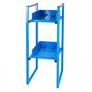 Fassregal für 2x 60 Liter-Fässer, ohne Wanne, Lichtblau (RAL 5012) - ADB