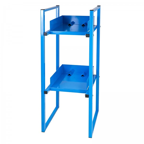 Fassregal für 2x 60 Liter-Fässer, ohne Wanne, Lichtblau (RAL 5012) - ADB