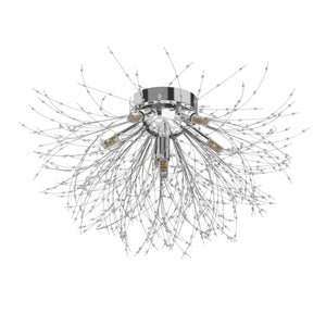 Deckenlampe CELESTIA silber mit Glas