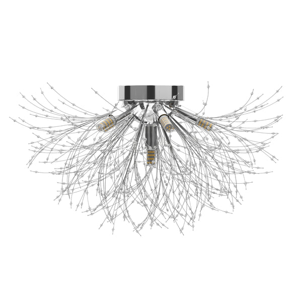 Deckenlampe CELESTIA silber mit Glas