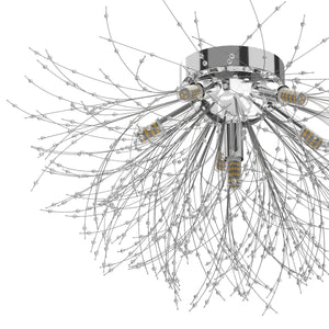 Deckenlampe CELESTIA silber mit Glas
