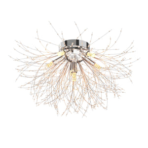 Deckenlampe CELESTIA silber mit Glas