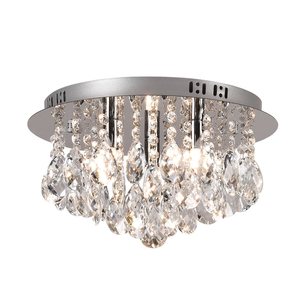 Deckenlampe MOONVEIL silber mit Glas