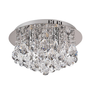 Deckenlampe MOONVEIL silber mit Glas