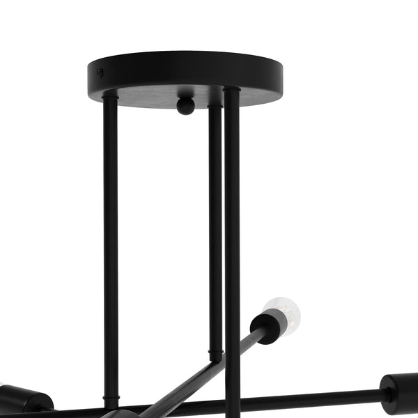 Deckenlampe PERSY 6 Lampen schwarz