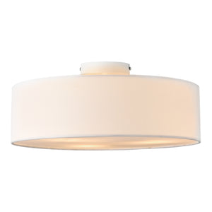 Deckenlampe Deckenleuchte Omaha 3x E27 ø45x12cm Organza Weiss