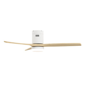 Deckenventilator mit Lampe 132 cm Holz
