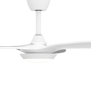 Deckenventilator mit Lampe 132 cm weiss