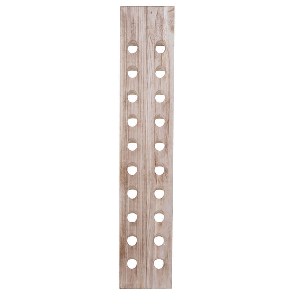 Deko-Rüttelbrett Weinregal für 20 Flaschen Shabby naturbraun