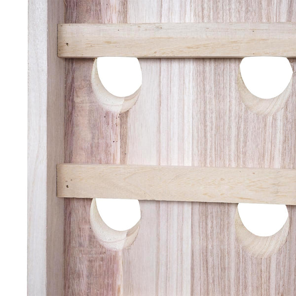 Deko-Rüttelbrett Weinregal für 20 Flaschen Shabby naturbraun