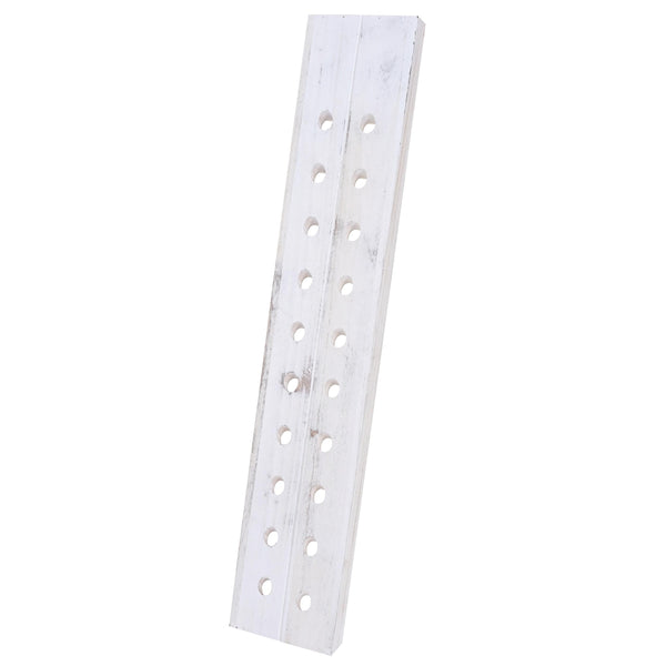 Deko-Rüttelbrett Weinregal für 20 Flaschen Shabby weiss