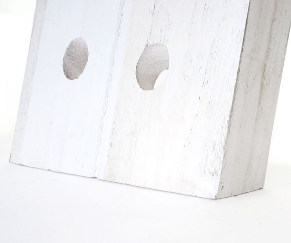 Deko-Rüttelbrett Weinregal für 20 Flaschen Shabby weiss