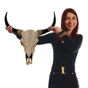 Deko Schädel Trophäe Stier Bulle In-/Outdoor natur