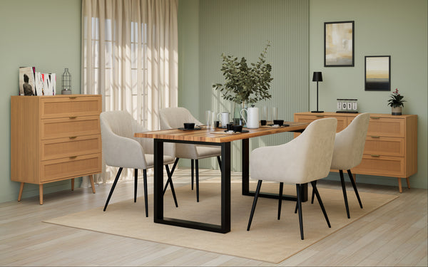 Esszimmerstuhl LEE beige 2er Set