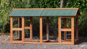 Doppel Anbau Auslauf Freigehege Prestige Medium