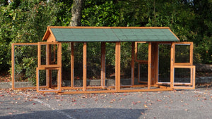 Doppel Anbau Auslauf Freigehege Prestige Medium