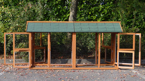 Doppel Anbau Auslauf Freigehege Prestige Medium