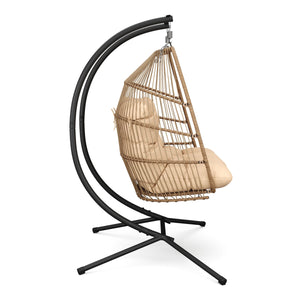 Doppel Hängesessel mit Gestell BELIZE beige