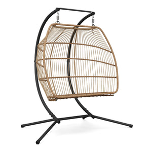 Doppel Hängesessel mit Gestell BELIZE beige