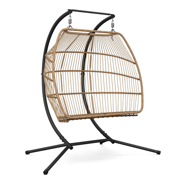 Doppel Hängesessel mit Gestell BELIZE beige
