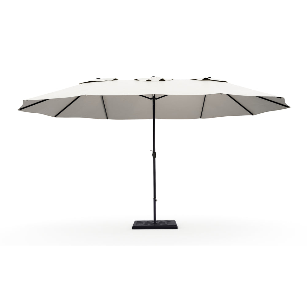 Ombrellone doppio, bianco, 460 x 270 cm