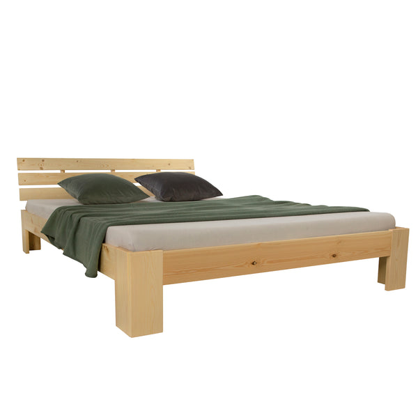 Doppelbett Holzbett 120x200cm Kiefer Natur