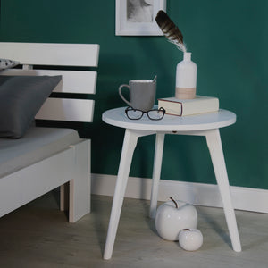 Doppelbett Holzbett 120x200cm Kiefer Weiss