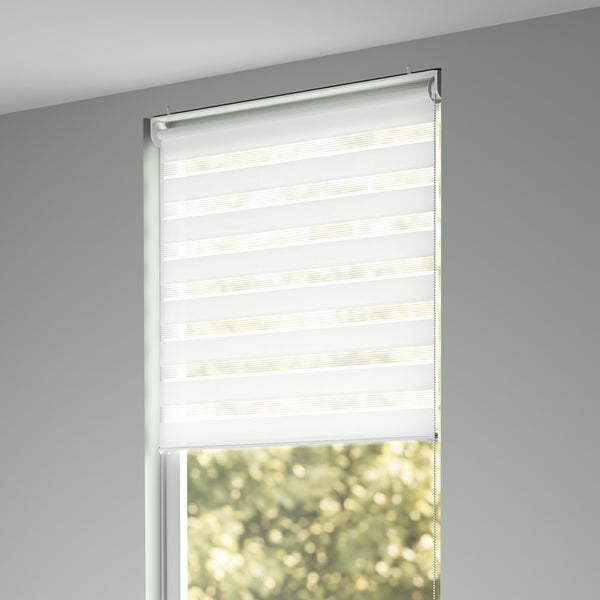 Doppelrollo DELHY 100 x 160 cm weiss