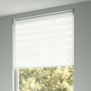 Doppelrollo DELHY 140 x 180 cm weiss
