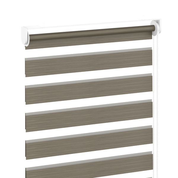 Doppelrollo HANOI 60 x 160 cm braun