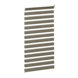 Doppelrollo HANOI 80 x 160 cm braun