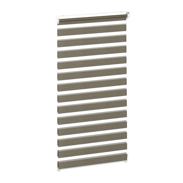 Doppelrollo HANOI 80 x 160 cm braun