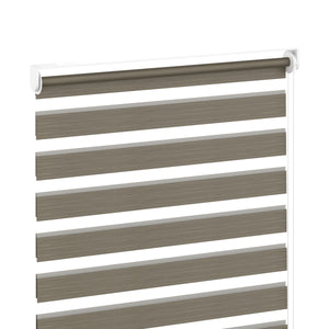 Doppelrollo HANOI 80 x 160 cm braun
