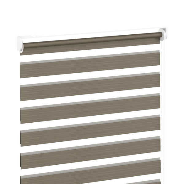 Doppelrollo HANOI 80 x 160 cm braun