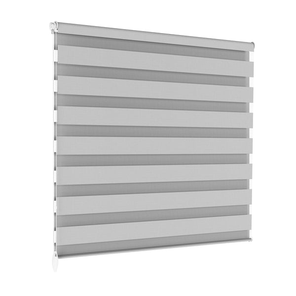 Store enrouleur double gris 100 x 100 cm
