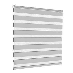 Store enrouleur double gris 100 x 100 cm