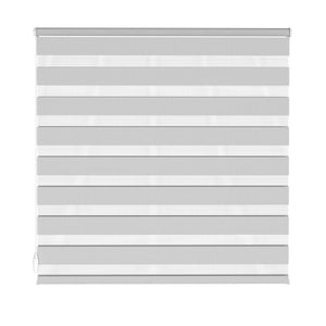 Store enrouleur double gris 100 x 100 cm