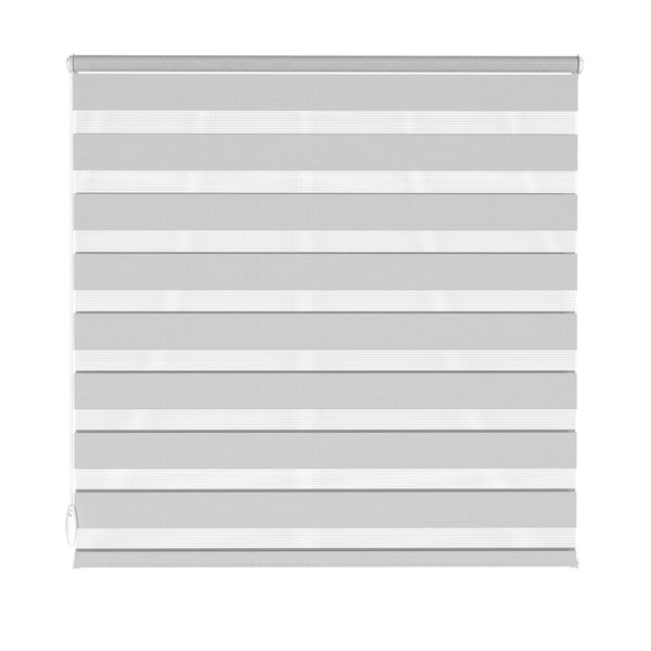 Store enrouleur double gris 100 x 100 cm