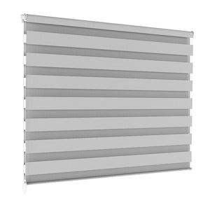 Store enrouleur double gris 120 x 100 cm