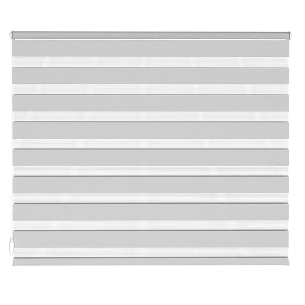 Store enrouleur double gris 120 x 100 cm