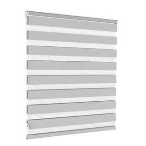 Store enrouleur double gris 90 x 100 cm
