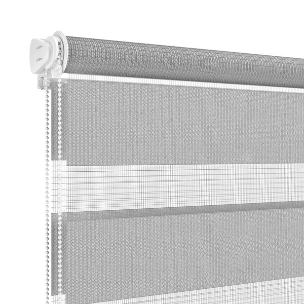 Store enrouleur double gris 90 x 100 cm