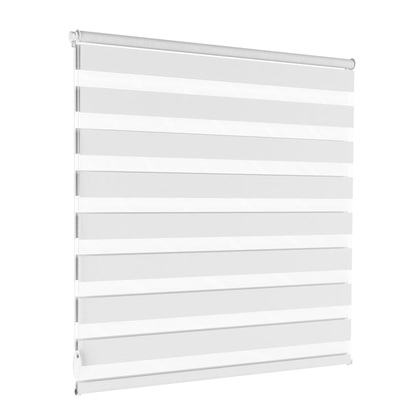 Store enrouleur double blanc 100 x 100 cm