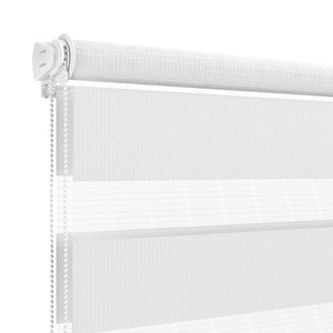 Store enrouleur double blanc 120 x 100 cm