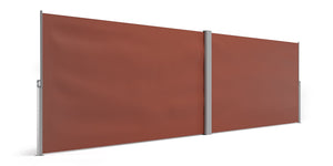 Double-sided awning 160 x 600 cm brown